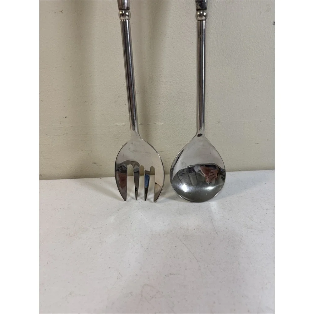 Pottery Barn Madena Salad Serving Utensil Kit 16